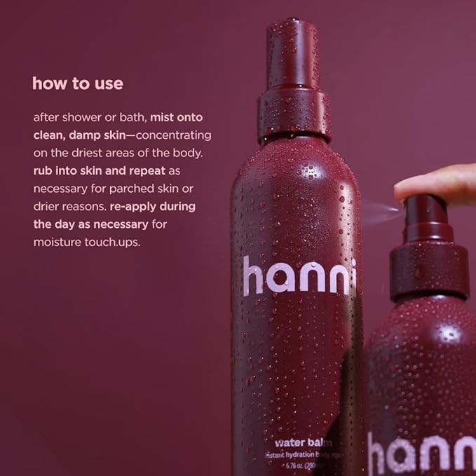 HANNI Splash Salve Body Mask and Water Balm Hydrating Body Mist Bundle