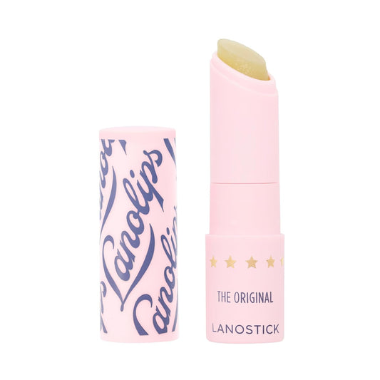 Lanolips Lanostick - Moisturizing Lanolin Lip Balm Stick for Dry, Cracked Lips - Moisturizer with Lanolin, Castor Oil, Jojoba Oil, Shea Butter for Hydration (3.3g / 0.116oz)