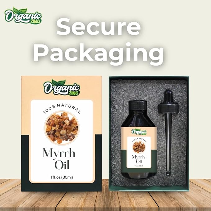 Myrrh Oil (Commiphora Myrrha) Oil | Pure & Natural Essential Oil for Aroma, Diffuser, Skincare & Massage- 30ml/1.01fl oz