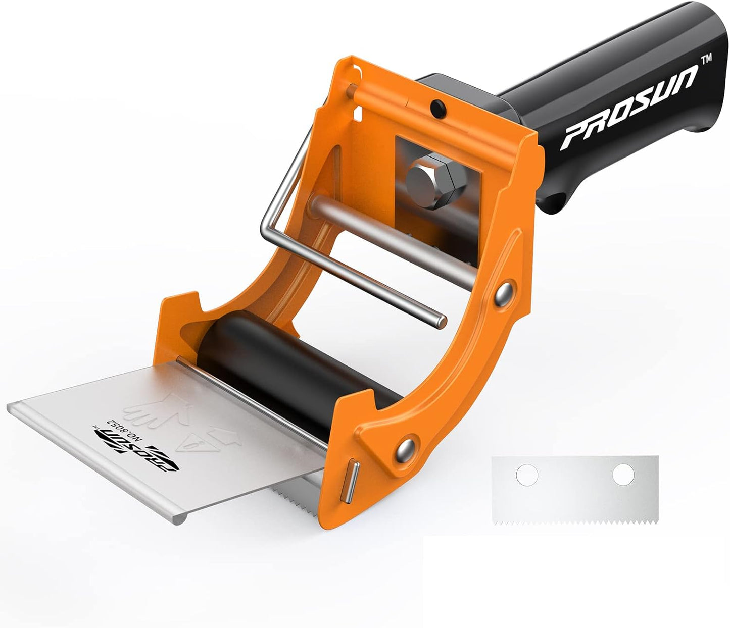 Fast Reload 3 Inch Wide Large Tape Gun Dispenser Packing Packaging Sealing Cutter, Orange