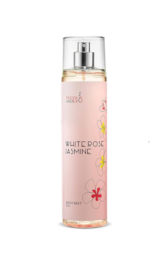 Home Spa Gift 10oz Deep Moisturizing Fragrance Body Lotion & 8 oz. Fine Fragrance Body Mist Set Luxury Self-Care Combo for Women & Girls (White Rose Jasmine) Mother’s Day Gift for Mom