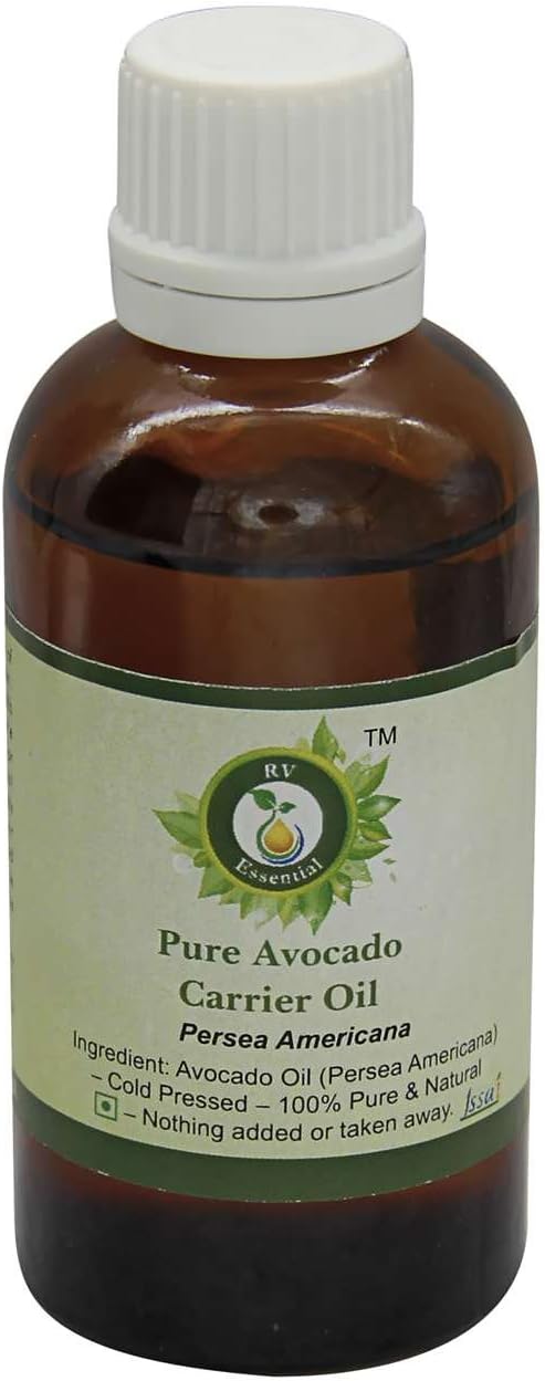 Avocado Oil | Persea Americana | Unrefined Avocado Oil | Pure Avocado Oil | for Face | for Skin | for Body | for Cooking | 100% Pure Natural | Cold Pressed | 5ml | 0.169oz by R V Essential