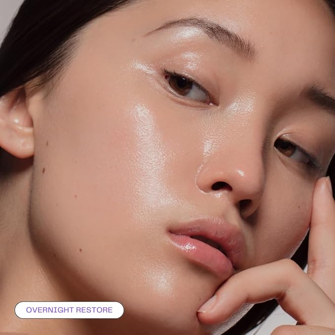 Bio-Collagen Sheet Face Masks (Overnight Restore, 5 Pack) with Retinol + Ceramides - Anti-Aging, Minimize Wrinkles and Pores, Deep Hydration, Firming - Mother's Day Gifts for Mom - K Beauty
