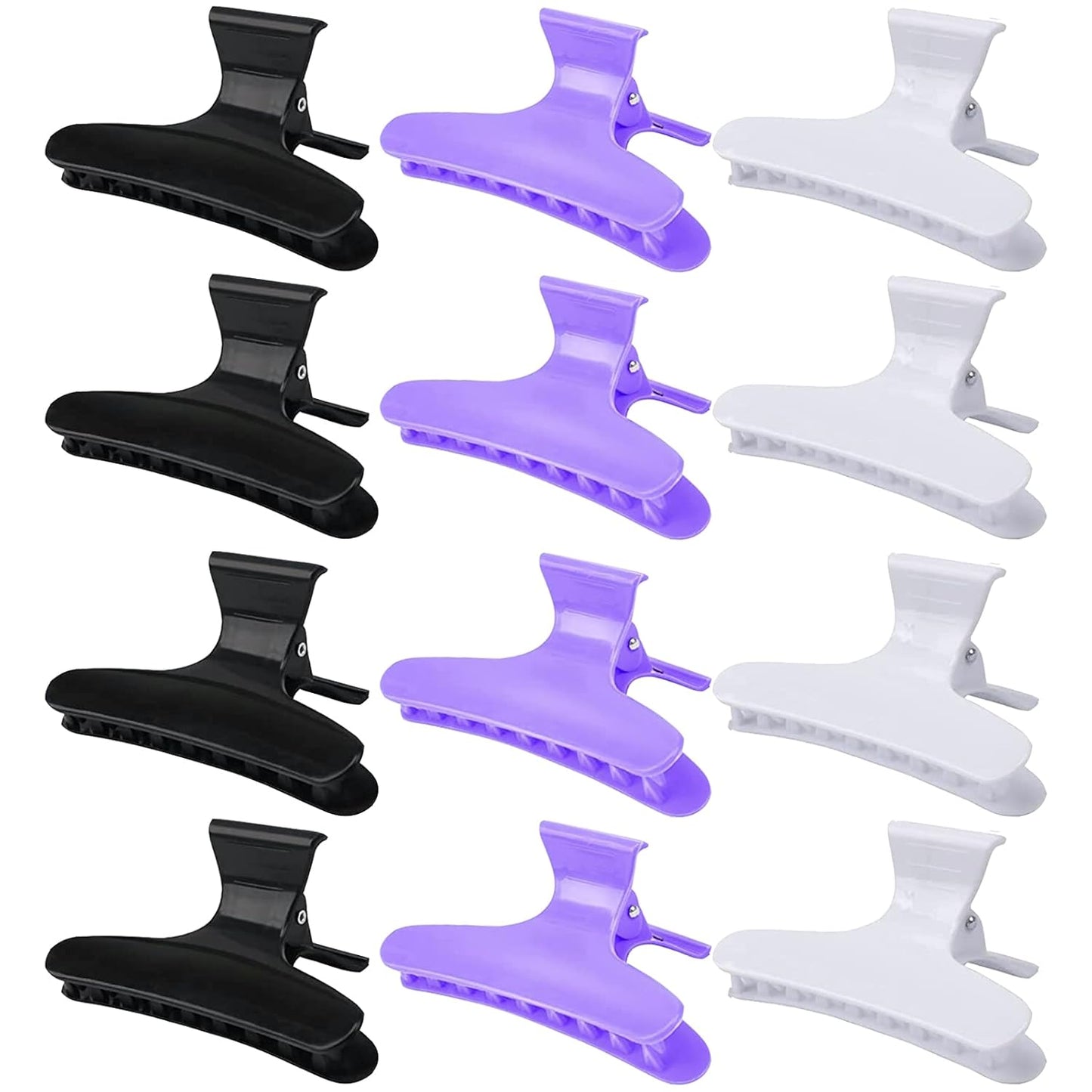 Ondder Professional Salon Hair Clips for Styling, Cutting, Coloring - Butterfly Claw Clamps and Hair Accessories for Women and Girls