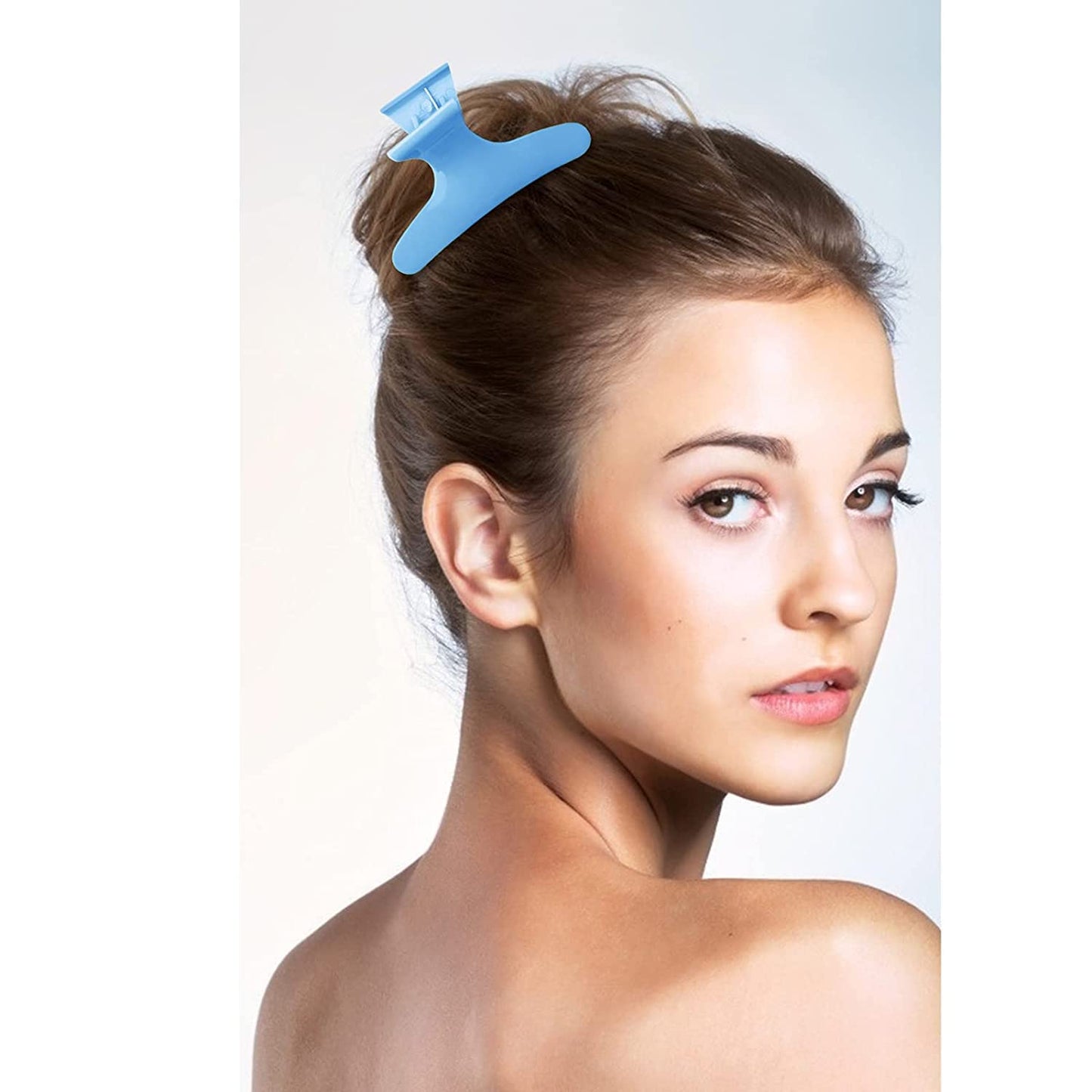 Ondder Hair Clips for Styling, Cutting, Coloring - Butterfly Claw Clamps and Sectioning Clips for Salon and Home Use - Hair Accessories for Women and Girls in Black, Blue, and Orange