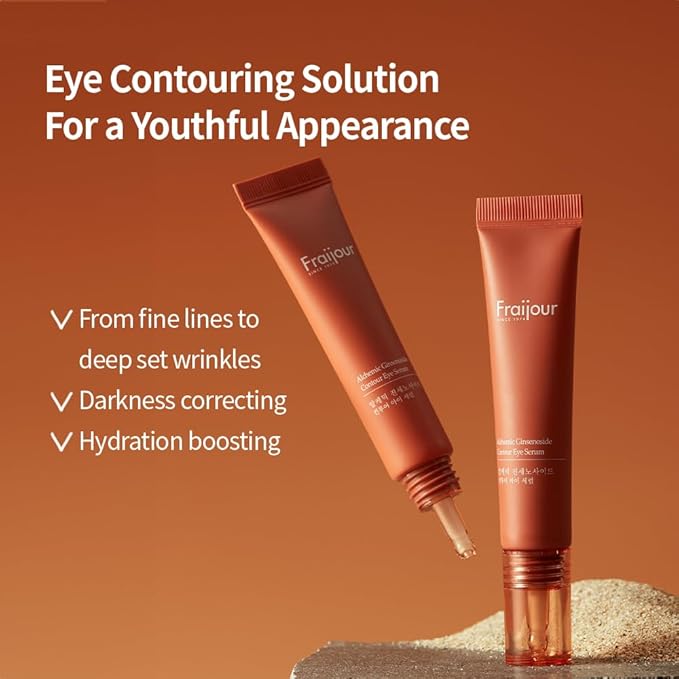 Alchemic Ginsenoside Contour Eye Serum – Targeted Eye Treatment for Dark Circles, Fine Lines & Puffiness, With Ginsenoside & Phytochemicals, Hydrating & Firming, 0.85 fl. oz.