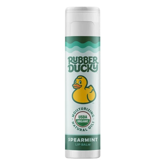 Rubber Ducky Sunscreen - Organic Lip Balm for Women, All Natural Lip Balm Stick with Vitamin E - Moisturizing & Hydrating Lip Balm for Dry Lips - Untinted and Non-Toxic Lip Care - Spearmint, 3 Pack