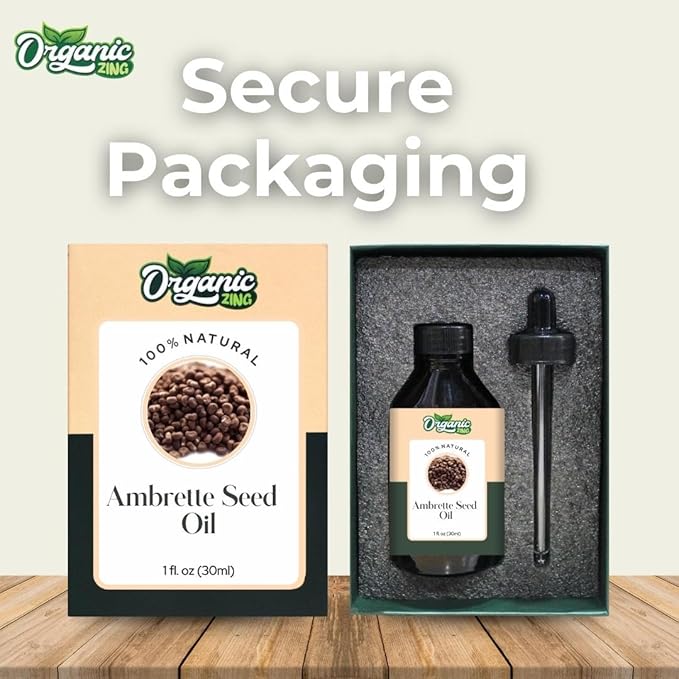Ambrette Seed (Abelmoschus moschatus) Oil | Pure & Natural Carrier Oil for Skincare, Aroma & Diffusers - 30ml/1.01fl oz