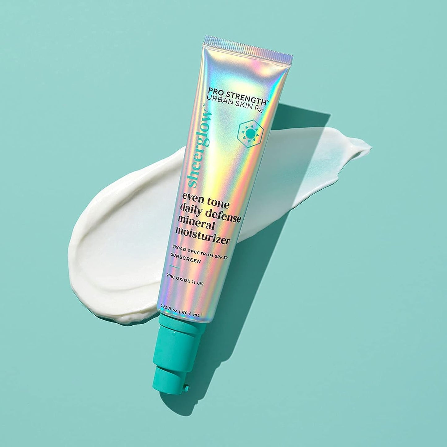 Urban Skin Rx® Pro Strength Sheerglow Even Tone Daily Defense Mineral Moisturizer & Broad-Spectrum Sunscreen SPF 30, Weightless Hydration, Brightens Complexion, Prevents Signs of Aging, 2.25 FL Oz