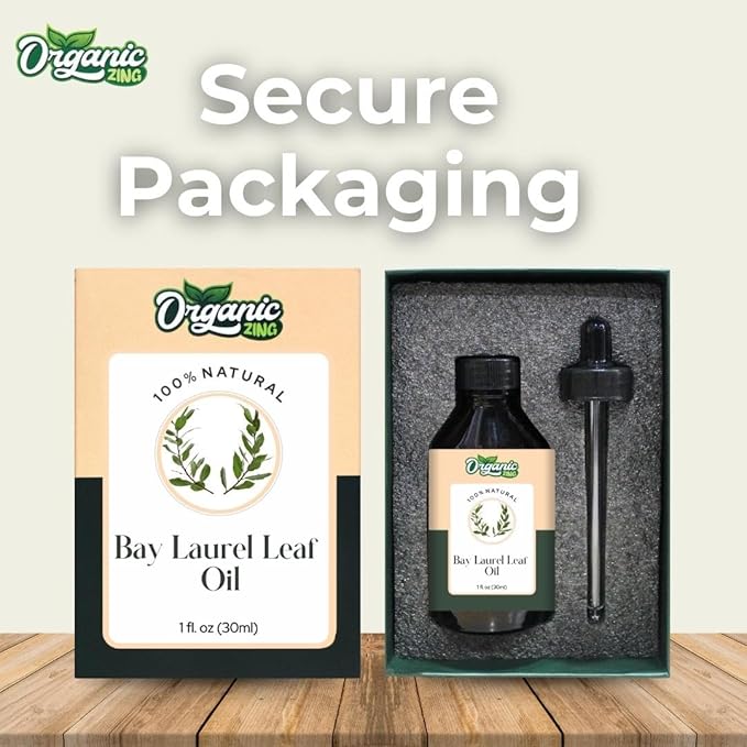 Bay Laurel Leaf (Laurus Nobilis) Oil | Pure & Natural Essential Oil for Skincare, Hair Care & Massage - 30ml/1.01fl oz
