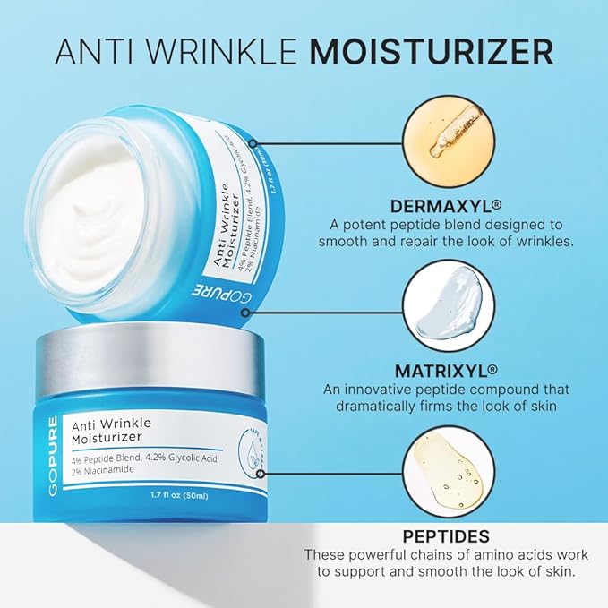 goPure Ultimate Firming Set - Skincare Routine for Firmer-Looking Skin, 4 Piece Set Includes Tightening Neck Cream, Hydrating Eye Cream, Anti-Aging Moisturizer and Firming Retinol Serum