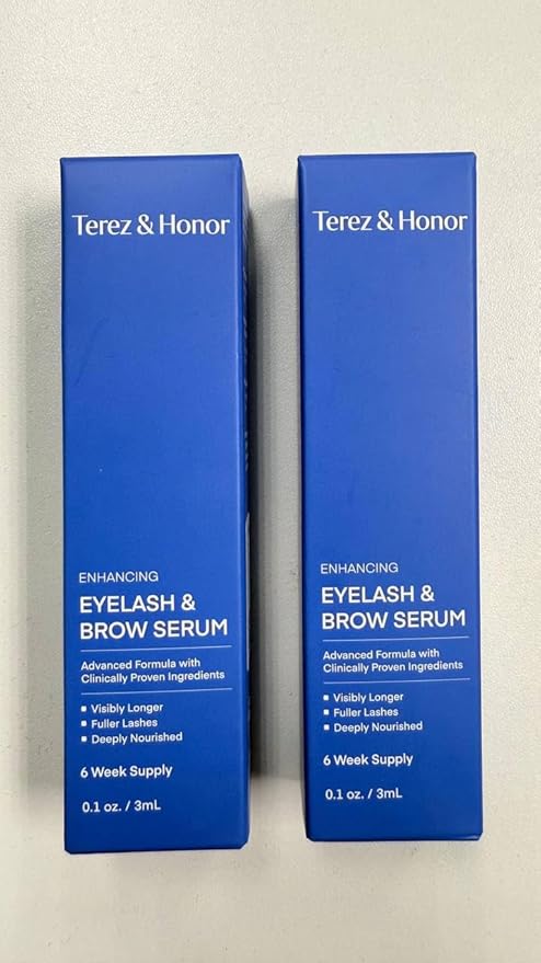Natural Eyelash Growth Serum 2 Pack - Korean Lash Enhancer for Longer, Fuller Lashes & Thicker Eyebrows, Hypoallergenic Formula with Peptides, Biotin & Plant Extracts - Made in Korea