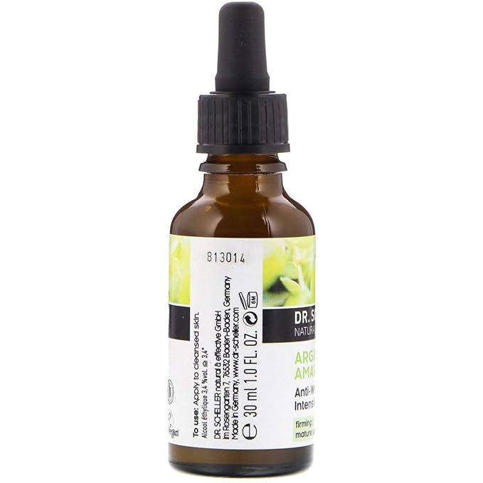 Argan Oil & Amaranth Anti-Wrinkle Intensive Serum for Firming and Demanding Skin Dr. Scheller Skin Care 1 oz Liquid