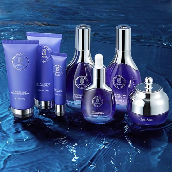 7 Piece Skincare Set Full-size skin care Product Hydration Sensitive Skin Moisturizing Nourishing Firming Not Greasy Skin Care Kit for Women