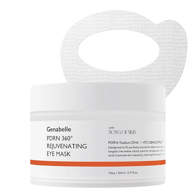 PDRN 360° Rejuvenating Eye Mask – Full Eye Area Care for Hydration, Firming & Elasticity with PDRN & Peptides – Targets Dark Circles, Puffiness & Fine Lines – 3.38 fl oz.