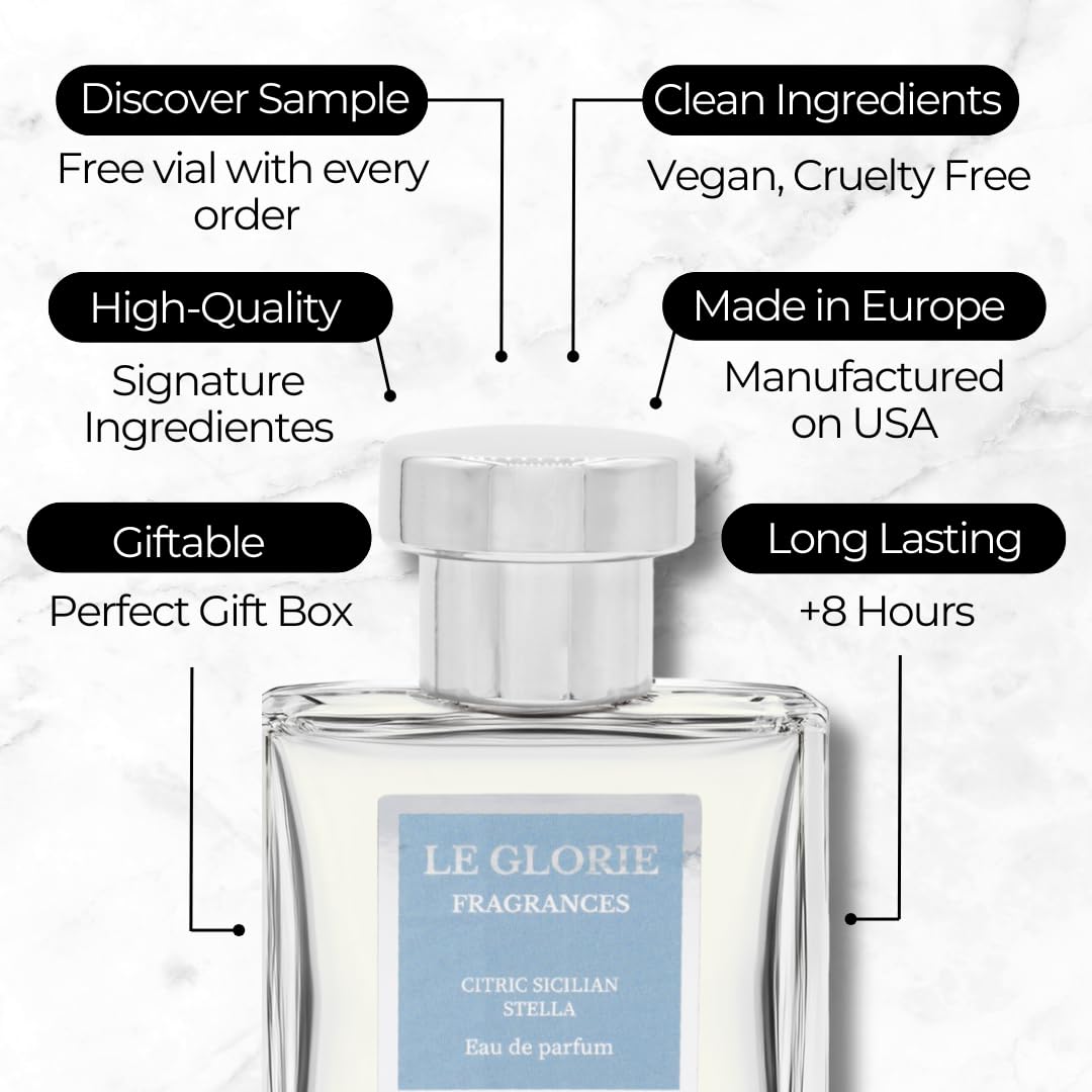 Citric Sicilian Stella inspired by Met.eeore EDP, Long Lasting Luxury Perfume Spray for Men, Cruelty Free - 1.7 fl oz 50ml