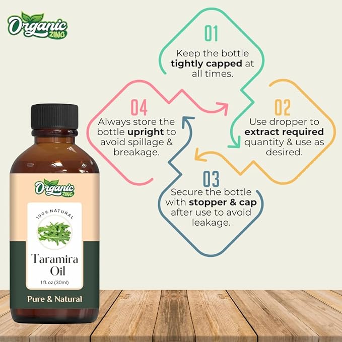 Taramira (Eruca vesicaria SSP. Sativa) Oil |Pure & Natural Steam Distilled Essential Oil Massage, Skincare & Haircare- 30ml/1.01fl oz