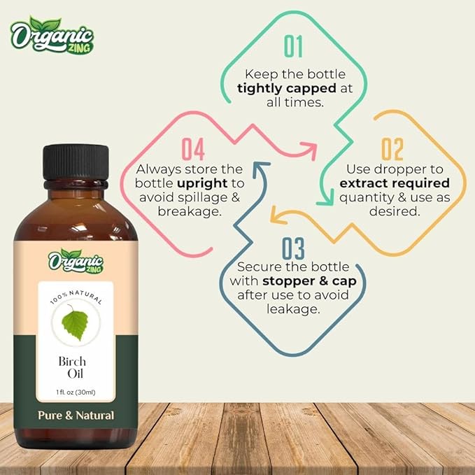 Birch (Betula) Oil | Pure & Natural Essential Oil for Skincare, Hair Care, Aroma & Diffusers- 30ml/1.01fl oz