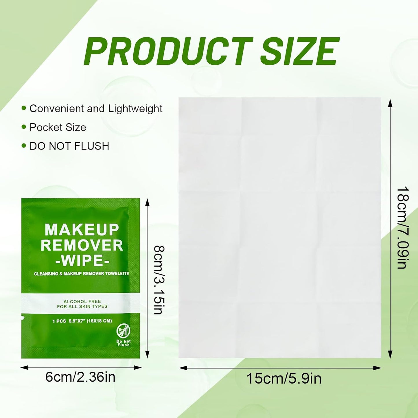 100 Count Makeup Remover Wipes Bulk Individually Wrapped, Travel Towelette Makeup Remover Individual Gentle Cleansing for Face Mascara Lipstick Remove Makeup