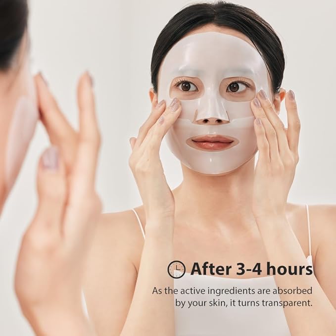 Deep Collagen Lifting Mask,Hydrating Overnight Collagen Face Mask,Facial Sheet Masks with Low Molecular Weight Collagen for Lasticity, Firming,And Moisturizing (4pcs)