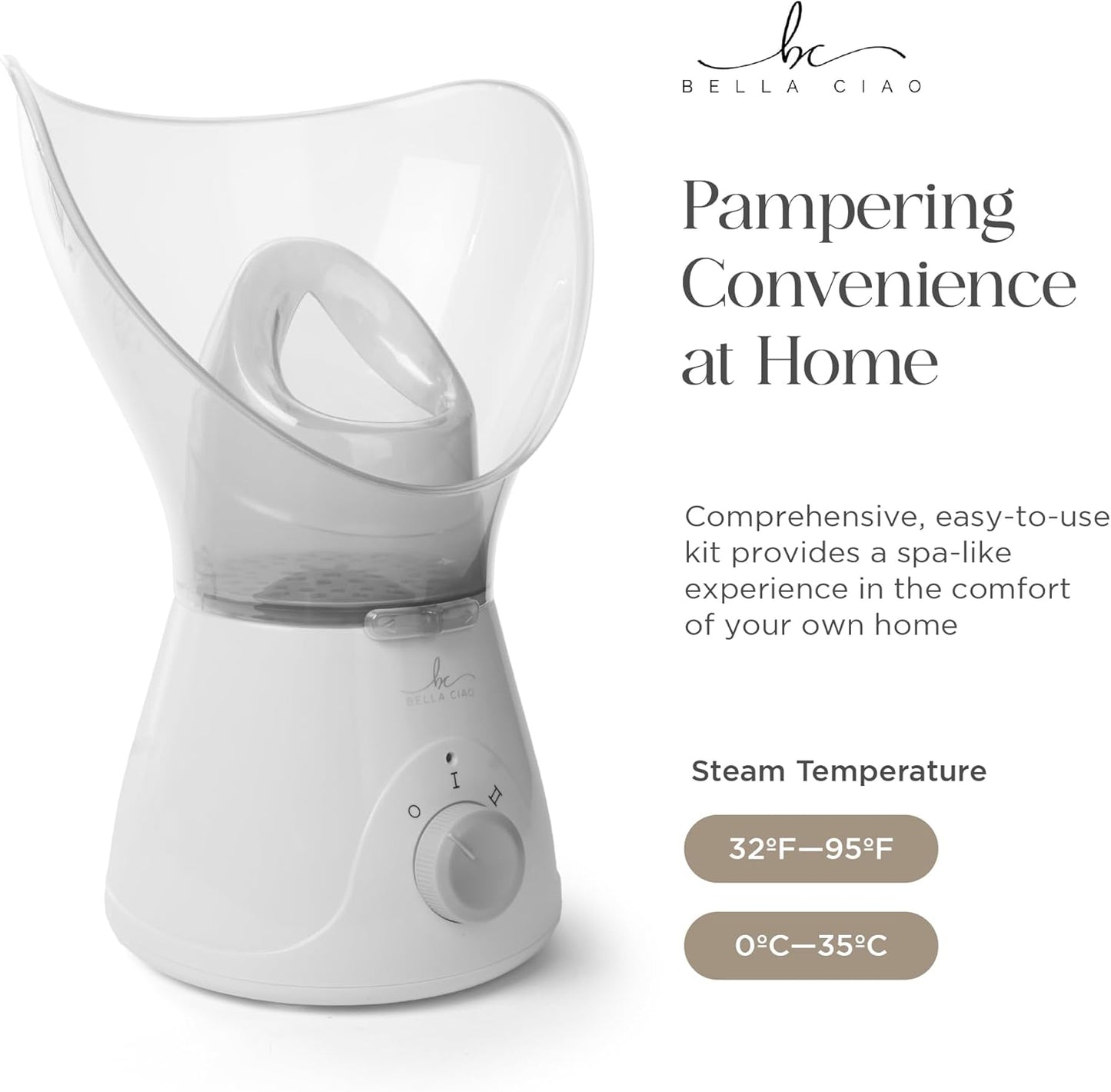 Bella Ciao 11-Piece Facial Steamer Set – Portable Face Steamer for Deep Cleaning, Hydration & Pore Care – Skincare Beauty Tool Kit for Women & Teens – Spa Gift for Home, Travel & Self-Care Routine