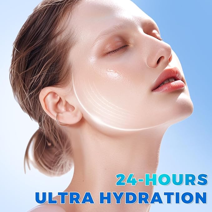 Wake Nature Perfection Hyaluronic Acid – Ultra Hydrating Serum for Smooth– Hyaluronic Acid Tubes for Deep Moisture– Pre-Makeup Hydration for All Skin Types