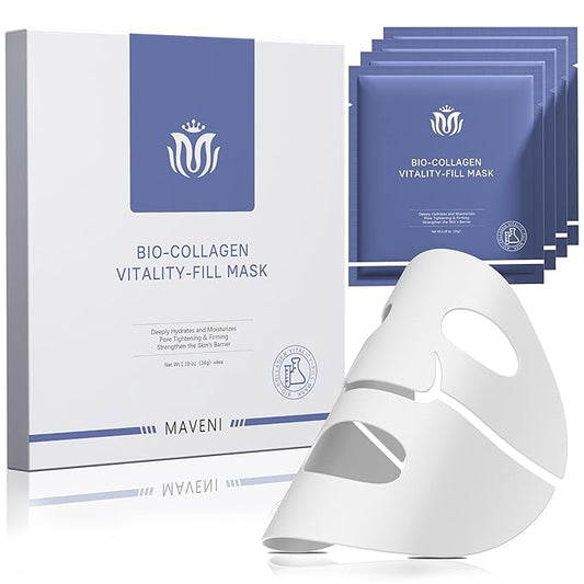 Bio-Collagen Face Masks, Real Deep Collagen Mask, Vitality-Fill Deep Hydrates, Facial Hydrogel Masks | TikTok Trend Items | Korean Skin Care
