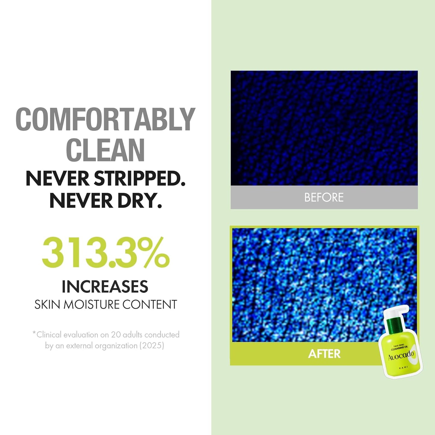 KAHI Heat Deep Cleansing Oil Avocado - Self-Warming Face Oil Cleanser for Blackheads and Waterproof Makeup - Moisturizing Korean Skincare 6.76 fl oz