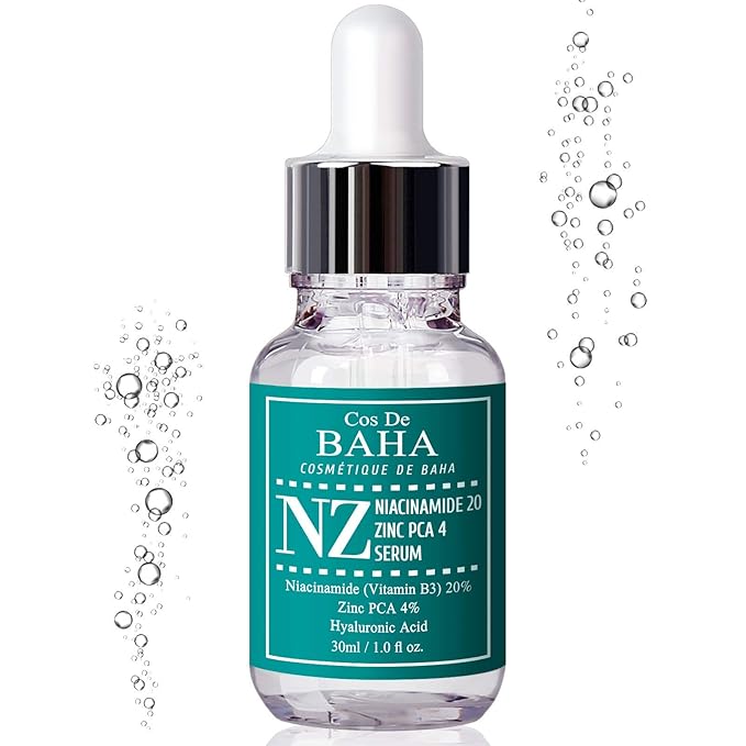 Niacinamide 20% + Zinc PCA 4% Serum for Face, Pore Reducer, Uneven Skin Tone Treatment, Diminishes Acne Prone, Skin Balancing Pore Reducing, Restores Elasticity, 1 Fl Oz (30ml)
