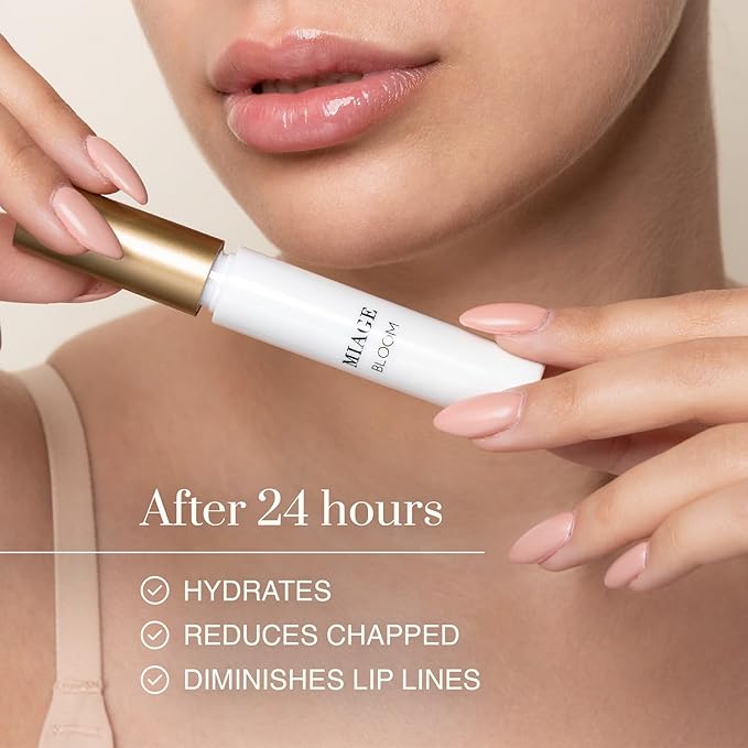 Bloom La Milpa Overnight Lip Mask, Treatment Moisturizer Lip Sleeping Mask, Daytime or Overnight Lip Gloss Treatment, Waterless Solution for Dry Lips