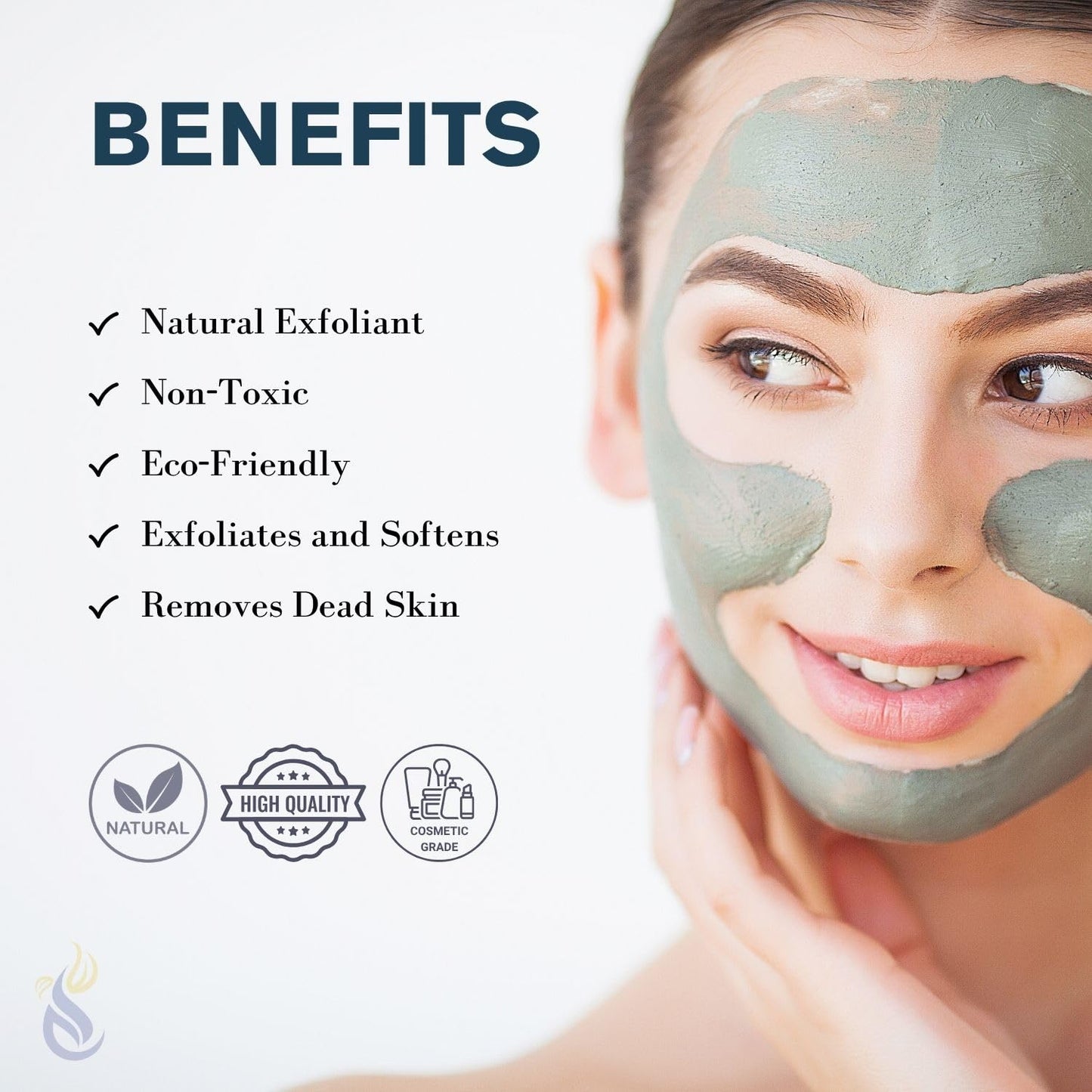 ClearLee Cosmetic Grade Pumice - 100% Pure Natural Grain/Powder - Great for Skin Exfoliation in DIY Soaps, Masks, Scrubs for Face, Body, Foot (1lb, Powder)