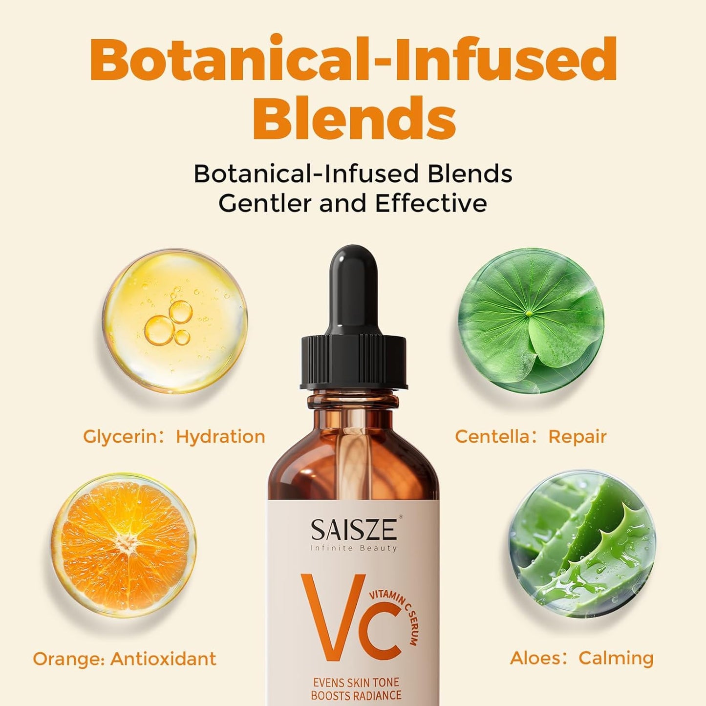 Vitamin C Serum for Face, Facial Serum for Dark Spot, Anti Aging with Vitamin C, Hyaluronic Acid, Christmas Stocking Stuffers, Skin Care Gifts for Women, 60ml