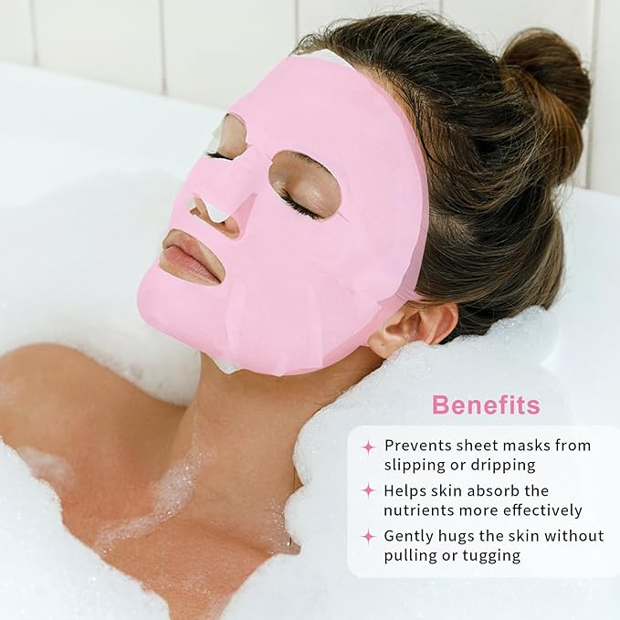 Bundle of CONBELLA Cold Face Eye Masks Ice Face Mask Hot Cold Compress and Ice Face Mask and Silicone Face Mask Cover Set