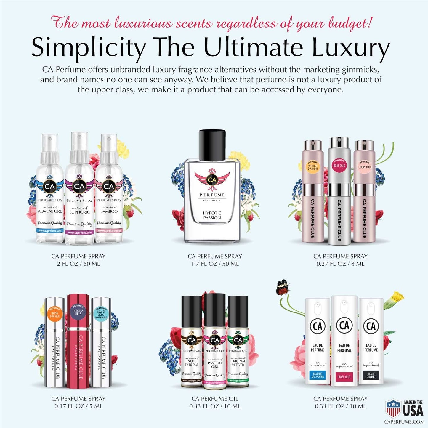 CA Perfume Eco Refill Impression of Bright Crystal Absolu For Women EDP Perfume Concentrated Long Lasting Eau de Parfum Spray Refillable Atomizer Bottle 2 Fl Oz/60ml-X3