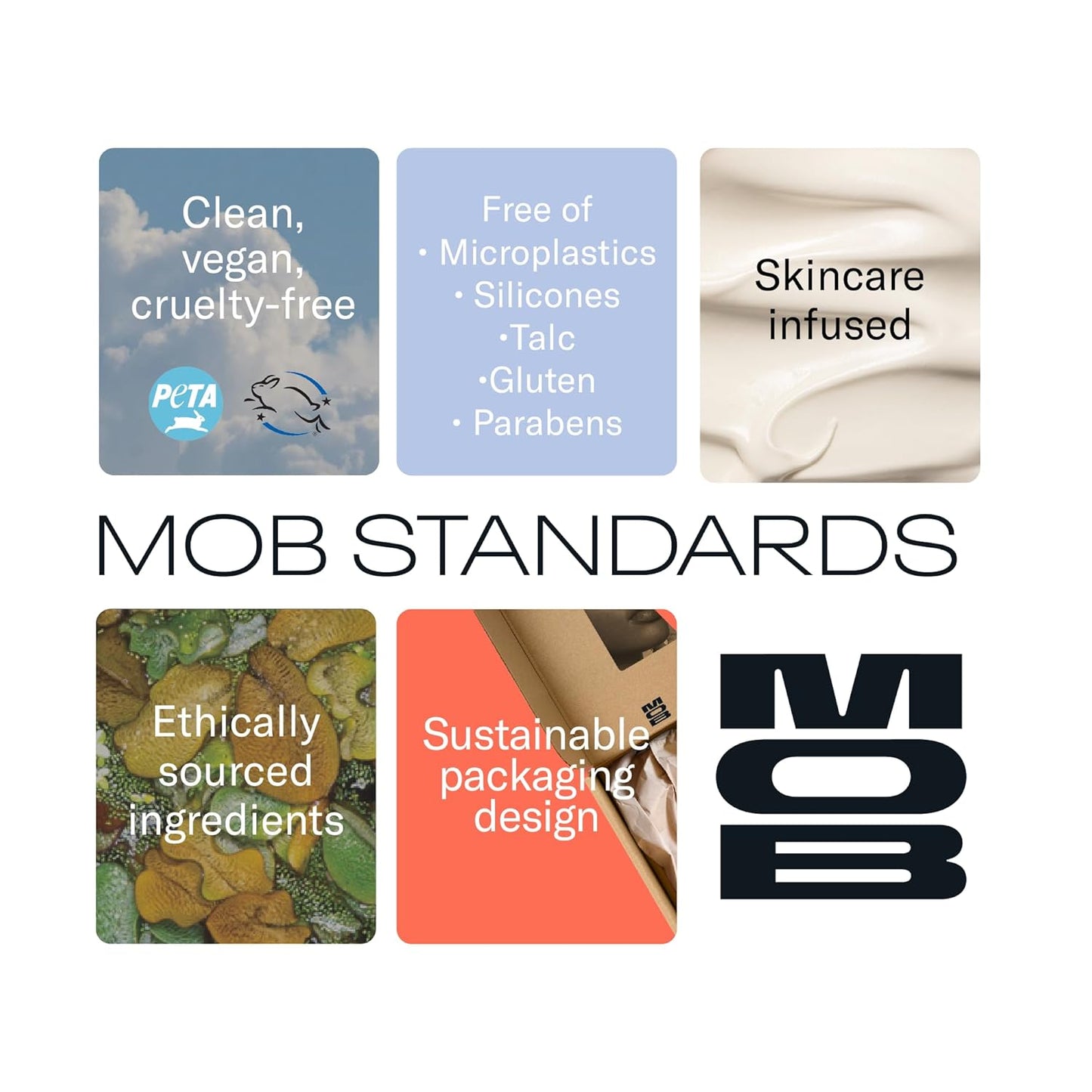 MOB Beauty Smooth Precision Waterproof Lip Liner M1990 Cool Tone Neutral – Long-Wearing, Glide-On Formula with 100% Natural Ingredients, Vegan and Cruelty-Free, Plastic-Free Formula and Packaging