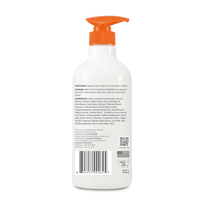 Lovercare Goat Milk Body Lotion for Dry Skin Royal Jelly & Honey 27.05oz (800ml) - Single…