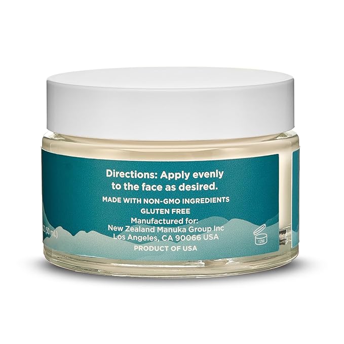 Manuka Honey Moisturizing Face Cream (1.7 Oz) - Face Moisturizer with Manuka Honey & Oil for Dry or Sensitive Skin - Anti-Aging Manuka Honey Cream Facial Moisturizer for Women & Men
