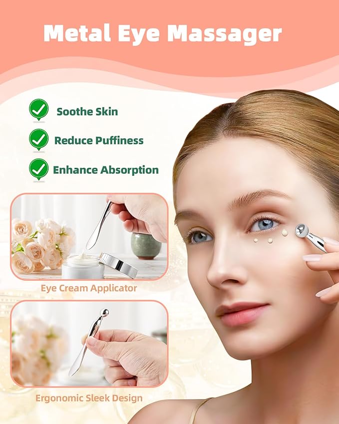 Under Eye Patches Silicone - 5 Pairs Reusable Eye Patches, Christmas Gifts for Women, Eye Wrinkle Patches, Reusable Under Eye Mask, Plump Fine Lines & Wrinkles, Christmas Red & Green