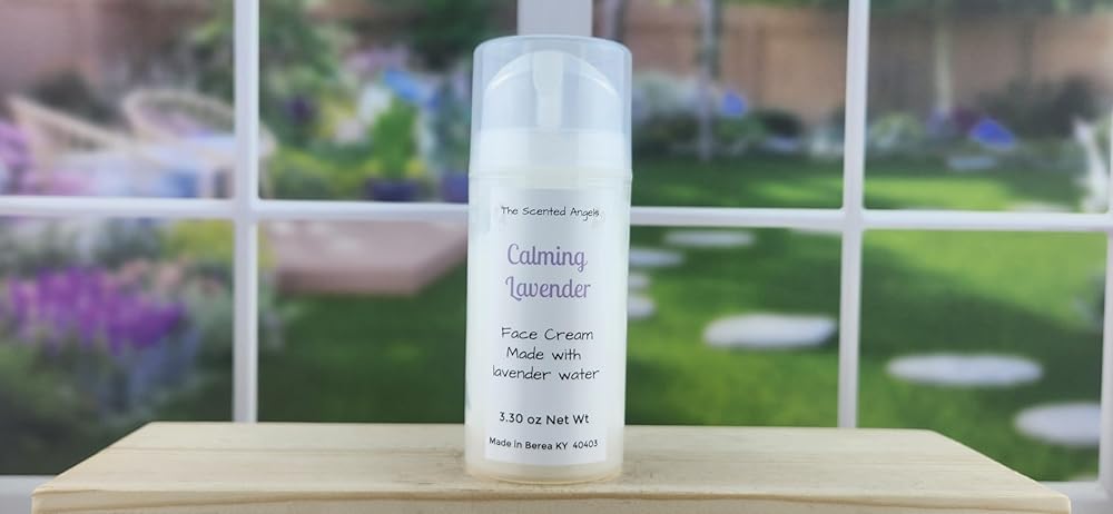TSA Handmade Face and Body Cream, Moisturizer, Day and Night, Hydrate, Dry Skin, Sensitive, All Natural, Skin Care, Spa, Woman, Men, Calming Lavender