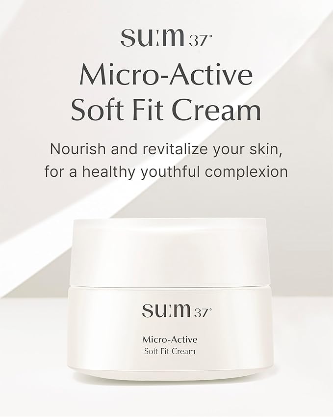 SU:M One Minute Clay Mask (5.07 fl oz) - Time Energy Pack Cleanser for Enlarged Pores & Micro-Active Soft Fit Cream (1.67 fl oz) - Deep Hydration for Elasticty