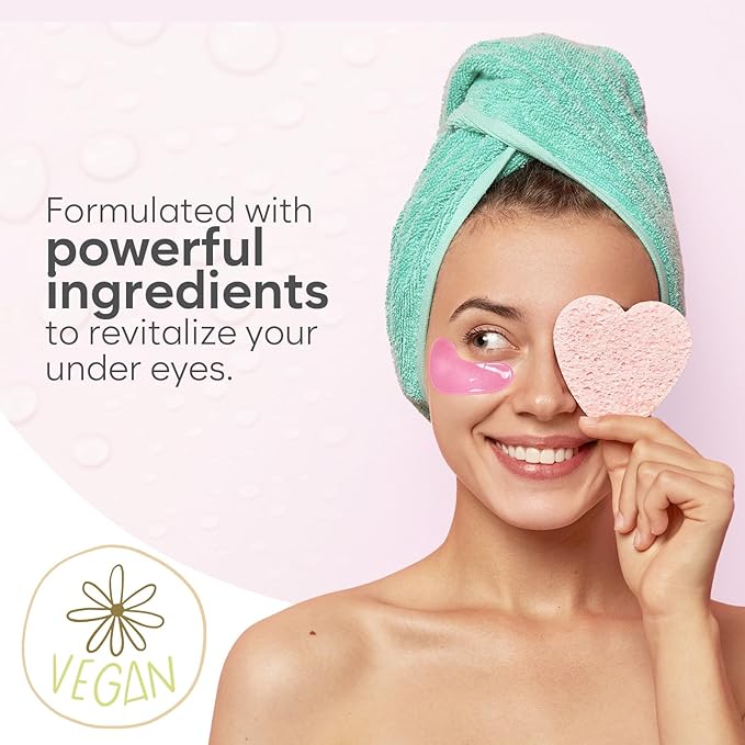 Rose Under Eye Patches (30 Pairs) Under Eye Patches for Dark Circles, Under Eye Patches for Puffy Eyes and Dark Circles, Under Eye Mask, Puffy Eyes Treatment, Eye Care, Eye Masks Bulk