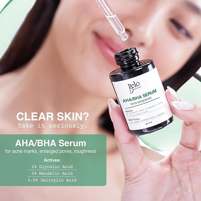Belo Essentials AHA/BHA Skin Renewing Serum, 30ml, 1 Fl Oz (Pack of 1)
