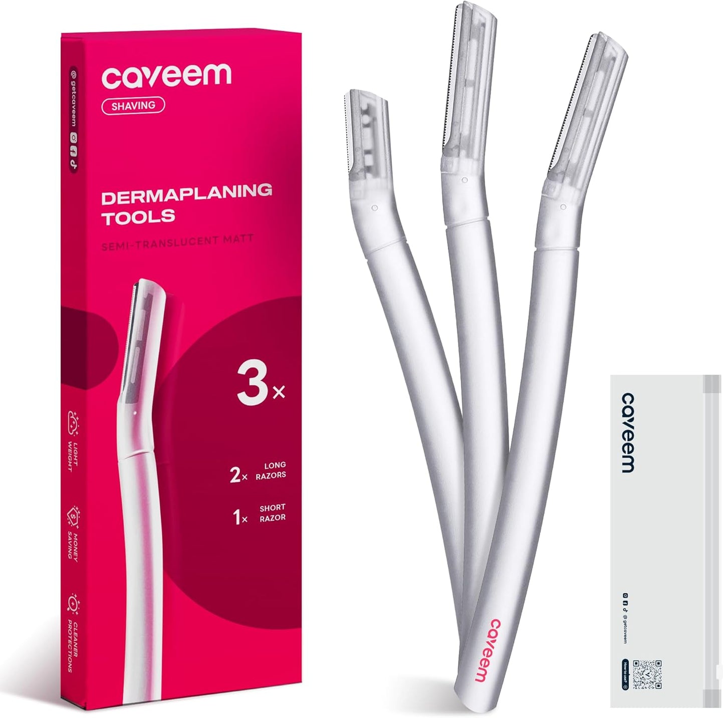 Dermaplane Razor for Women, Dermaplaning Tool - Face Razors for Women and Men, Eyebrow Trimmer and Facial Hair Removal Shaver, Gentle Exfoliation Blades Epilator for Men (3 Count)