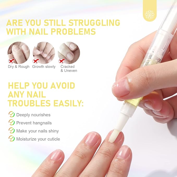 SAVILAND LED & U V Builder Nail Gel and Natural Cuticle Oil Pen