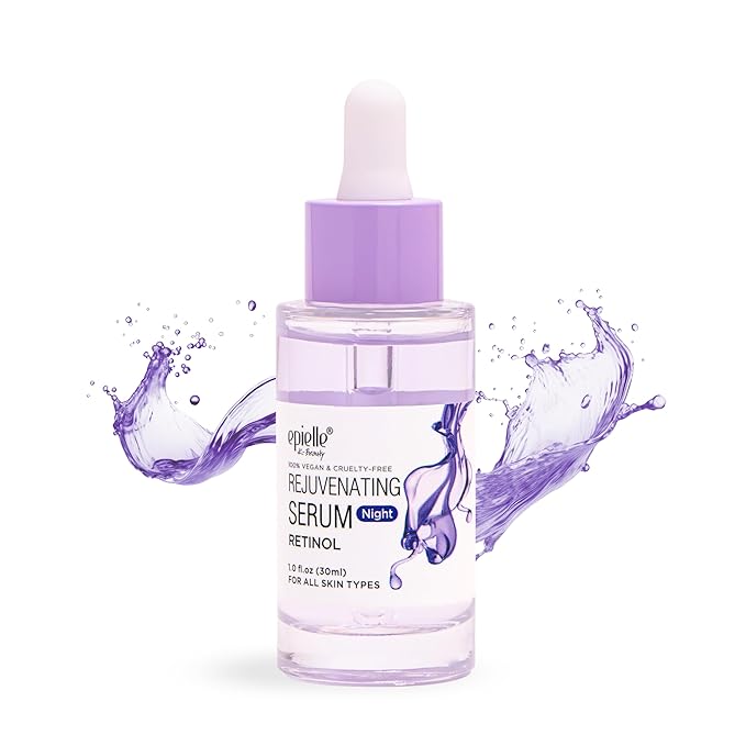 Epielle Retinol Night Serum | Repair, Renew, Brighten | Targets Fine Lines and Wrinkles | For All Skin Types | 1 Fl Oz | Korean Skincare
