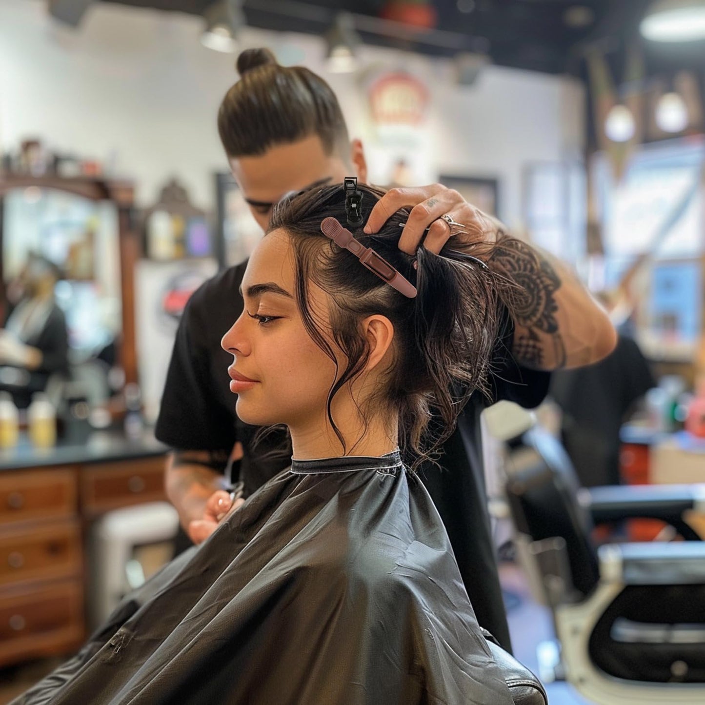 HH&LL Hair Clips for Women – Wide Teeth & Double-Hinged Design – Alligator Styling Sectioning Clips