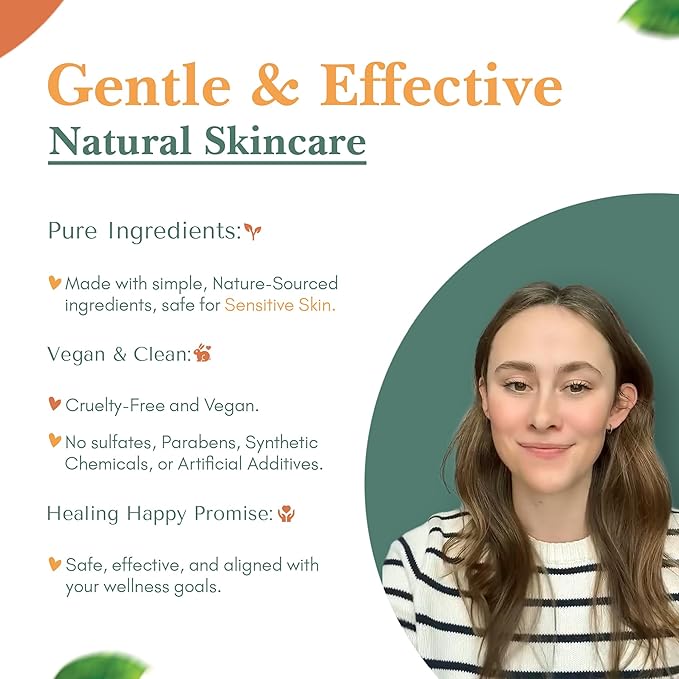 Healing Happy Method - Skin Care Set | 15ml Cleanser, Toner, and Moisturizer | Skincare Set, Rejuvenates Skin, Deeply Nourishes & Revitalizes | Beauty Gift Sets, Face Care Set for Women
