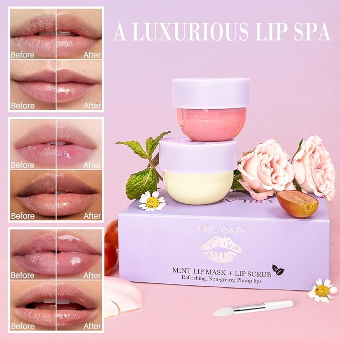 30pcs Under Eye Patches for Puffy Eyes and Dark Circles,Eye Gel Pads for Soothe Puffiness,Eye Bags and Wrinkles+Lip Mask & Lip Scrubber set for Dry Chapped Cracked Peel Lips Skin Care