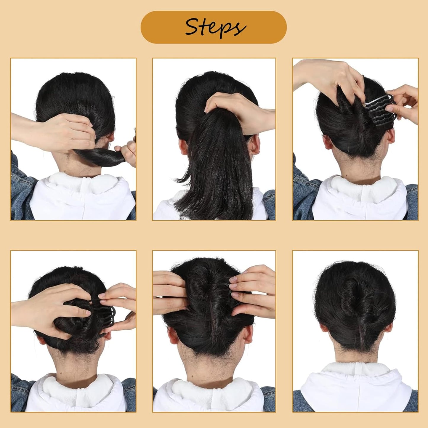 11 Pieces Hair Side Combs Metal Hair Fork Clip French Twist Comb Updo Hair Stick, U-Shape Teeth Styling Tools Messy Bun Maker Vintage Hairstyle Hair Pins Hair Accessories for Women and Girls