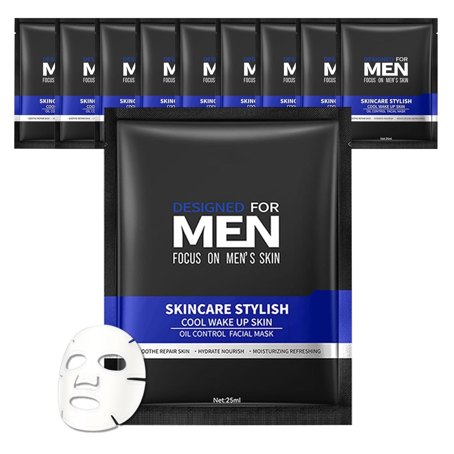 10PCS Hydrating Facial Sheet Mask,Moisturizing Face Masks Skincare Gift Set,Long Lasting Face Mask Skin Care & Facial Mask Kit for All Skin Types 24